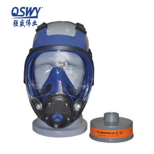 1608-D 單(dan)罐防毒全面罩防霧化工(gong)業防毒全面具(ju)配(pei)濾罐
