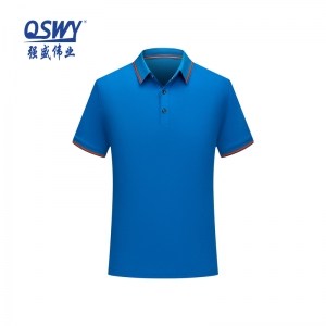 夏季T恤 針織T恤工(gong)作(zuò)服 藍色 