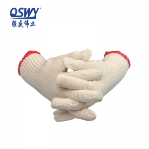 紅(hong)邊線(xiàn)手套 棉紗手套 針織手套 勞保手套