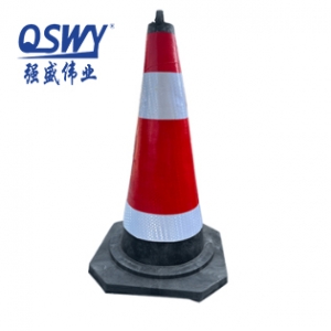70cm橡膠路錐反光錐雪(xuě)糕桶 1箇(ge)裝(zhuang) 70*38CM